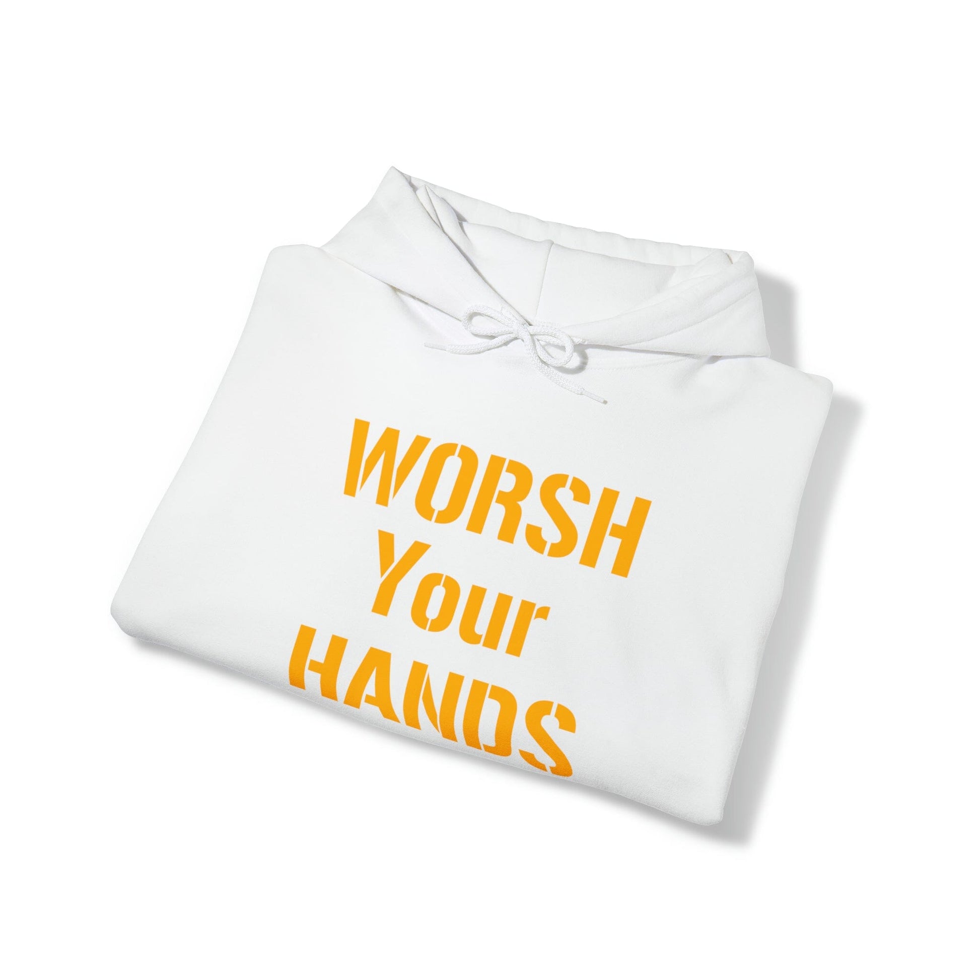 Worsh Your Hards Hoodie Hoodie Printify