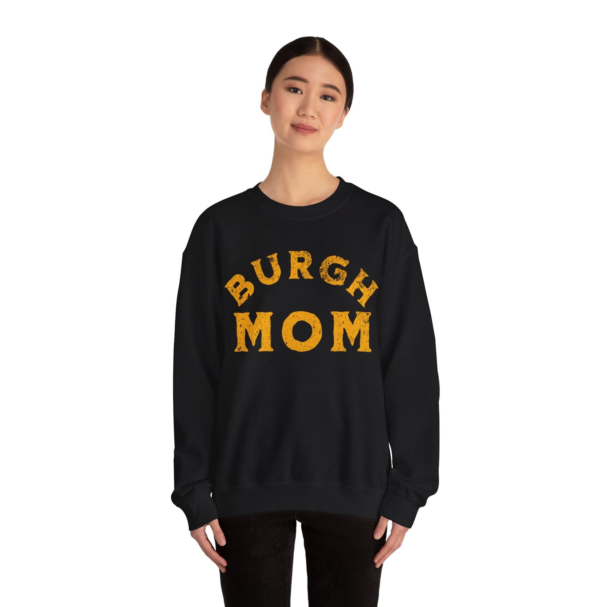 Burgh Mom Sweatshirt - Pittsburgh Mom Gift Sweatshirt Yinzergear