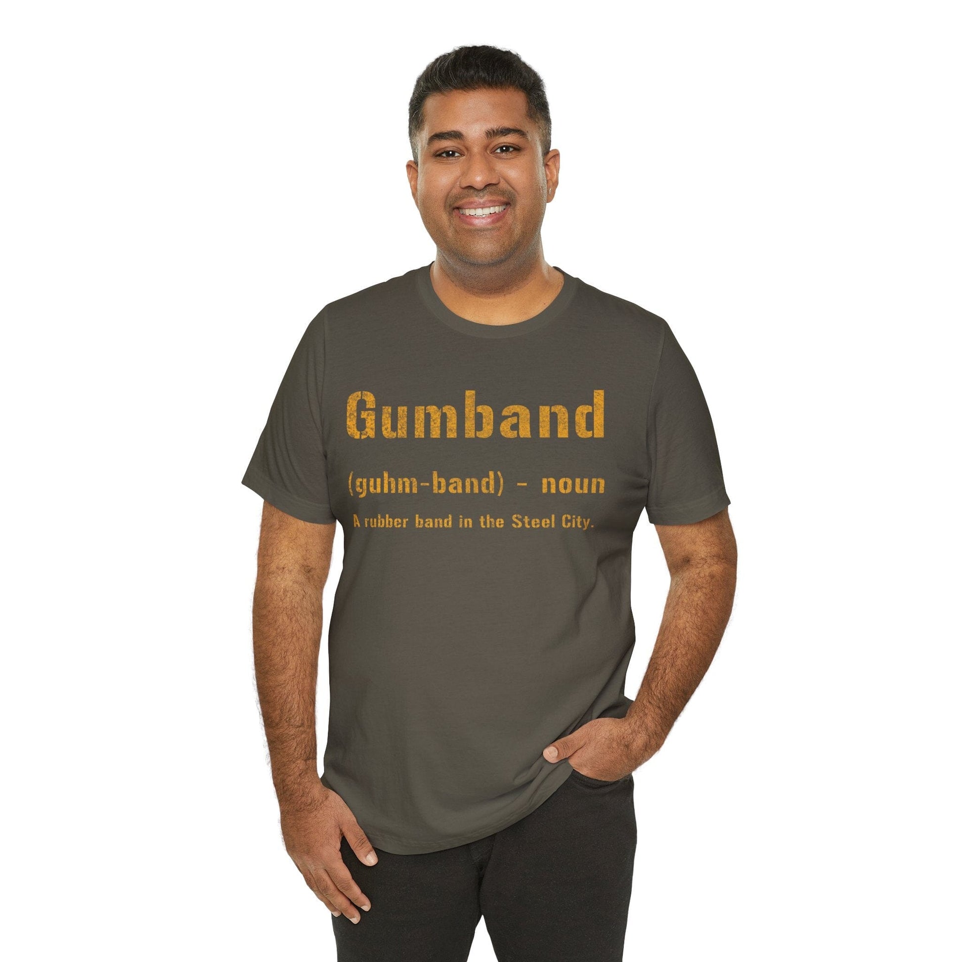 Gumband Pittsburgh T-Shirt - Funny Pittsburghese Tee T-Shirt Yinzergear