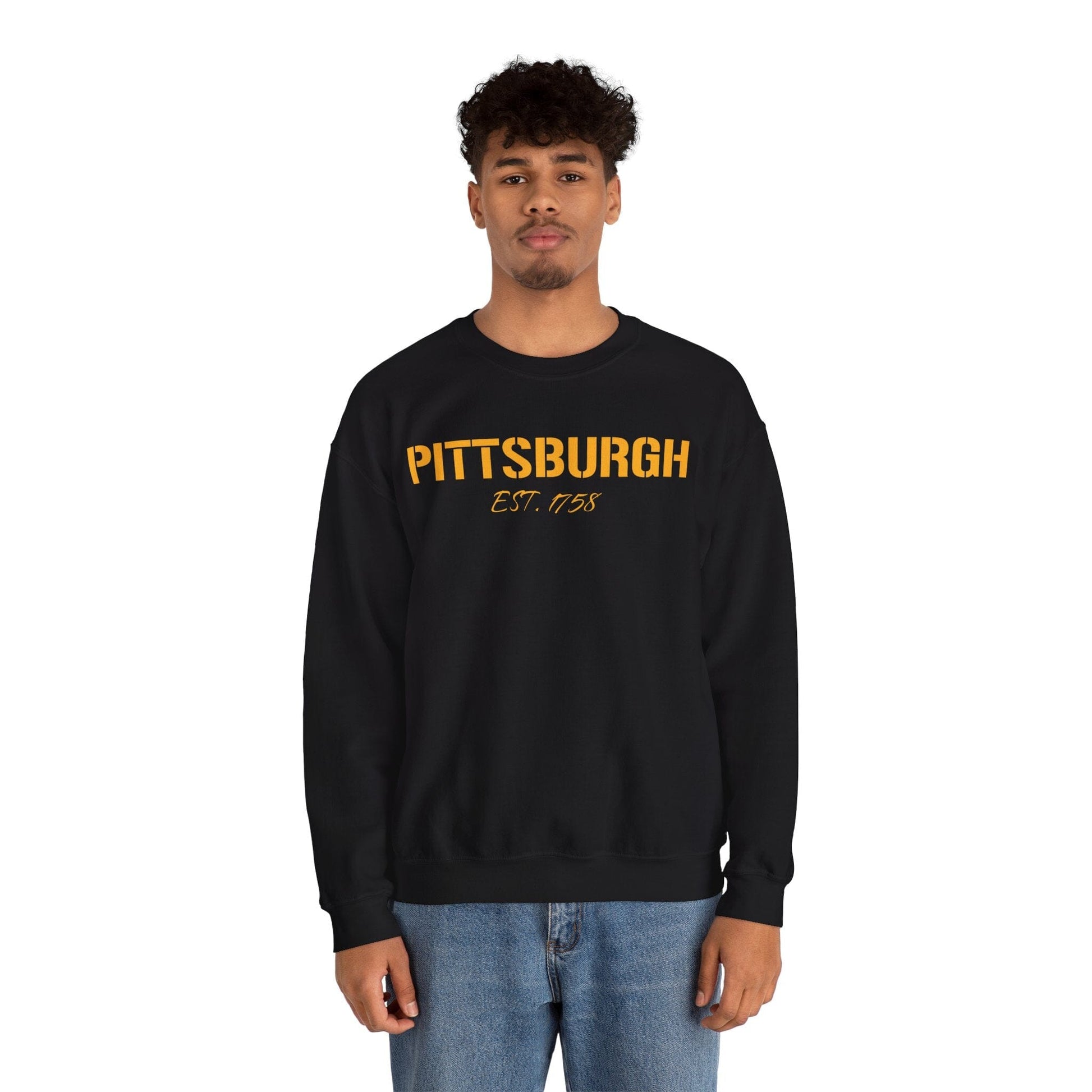 Pittsburgh EST 1758 Sweatshirt - Steel City Crewneck Sweatshirt Yinzergear