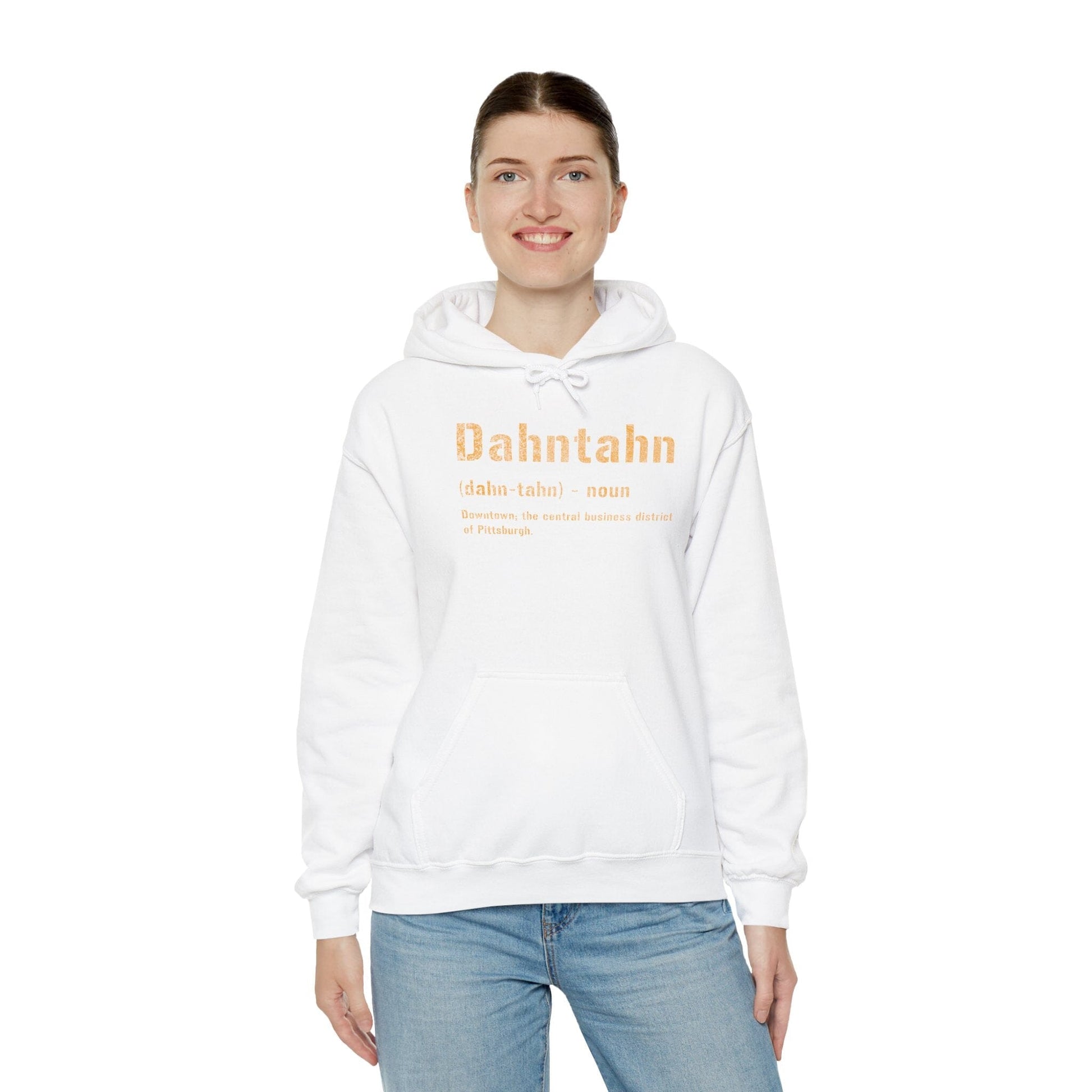 Dahntahn Hoodie - Pittsburgh Yinzer Sweatshirt - Steel City Hoodie Printify