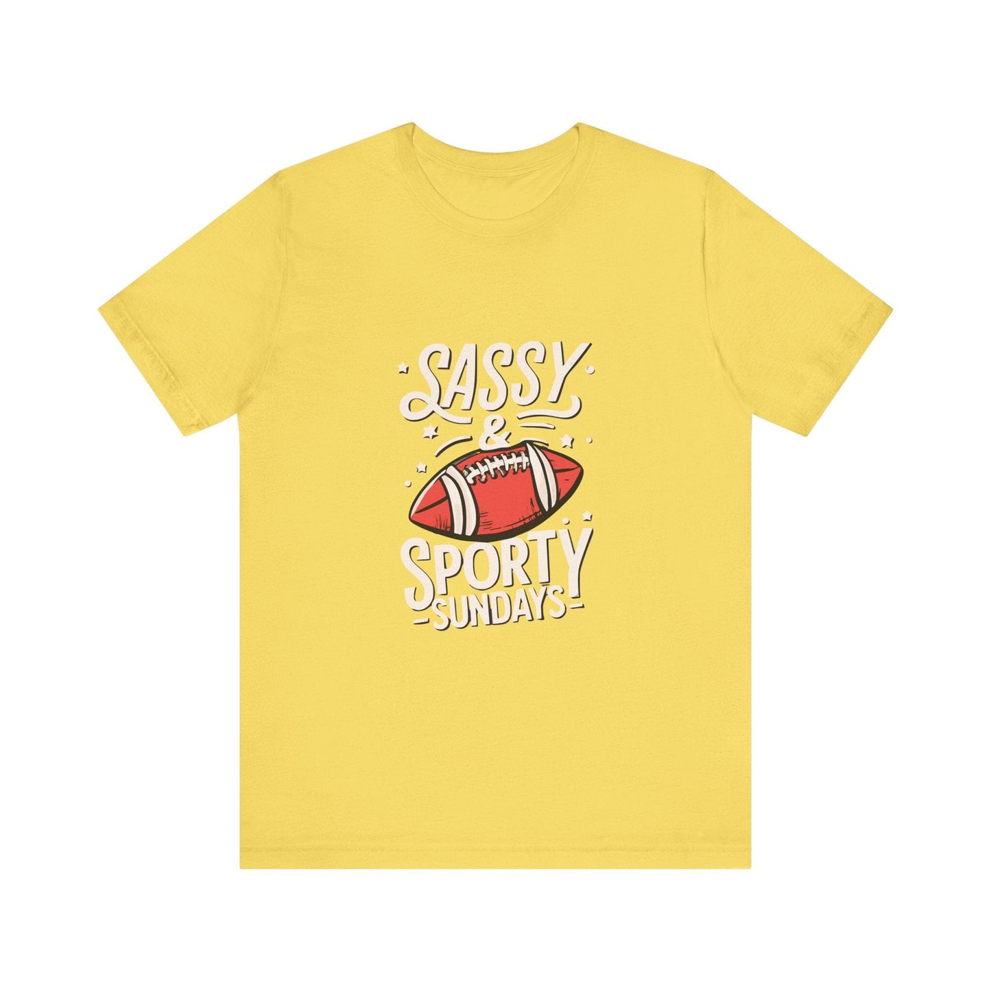 Football Sunday Tee - Sassy Sporty Game Day Shirt T-Shirt Printify Maize Yellow XS