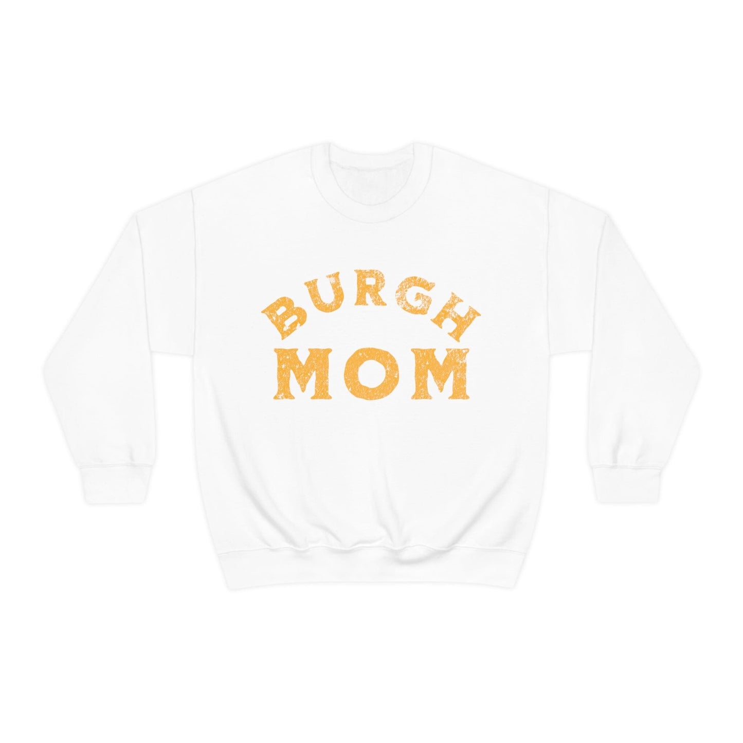 Burgh Mom Sweatshirt Sweatshirt Printify S White