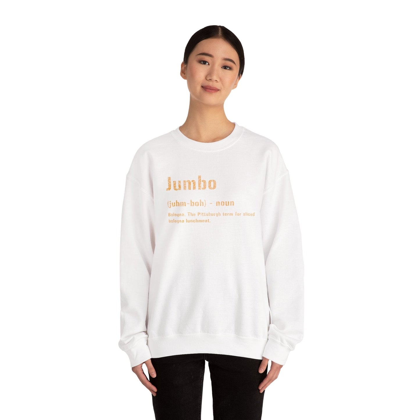 Jumbo Definition Sweatshirt - Pittsburghese Crewneck Sweatshirt Yinzergear