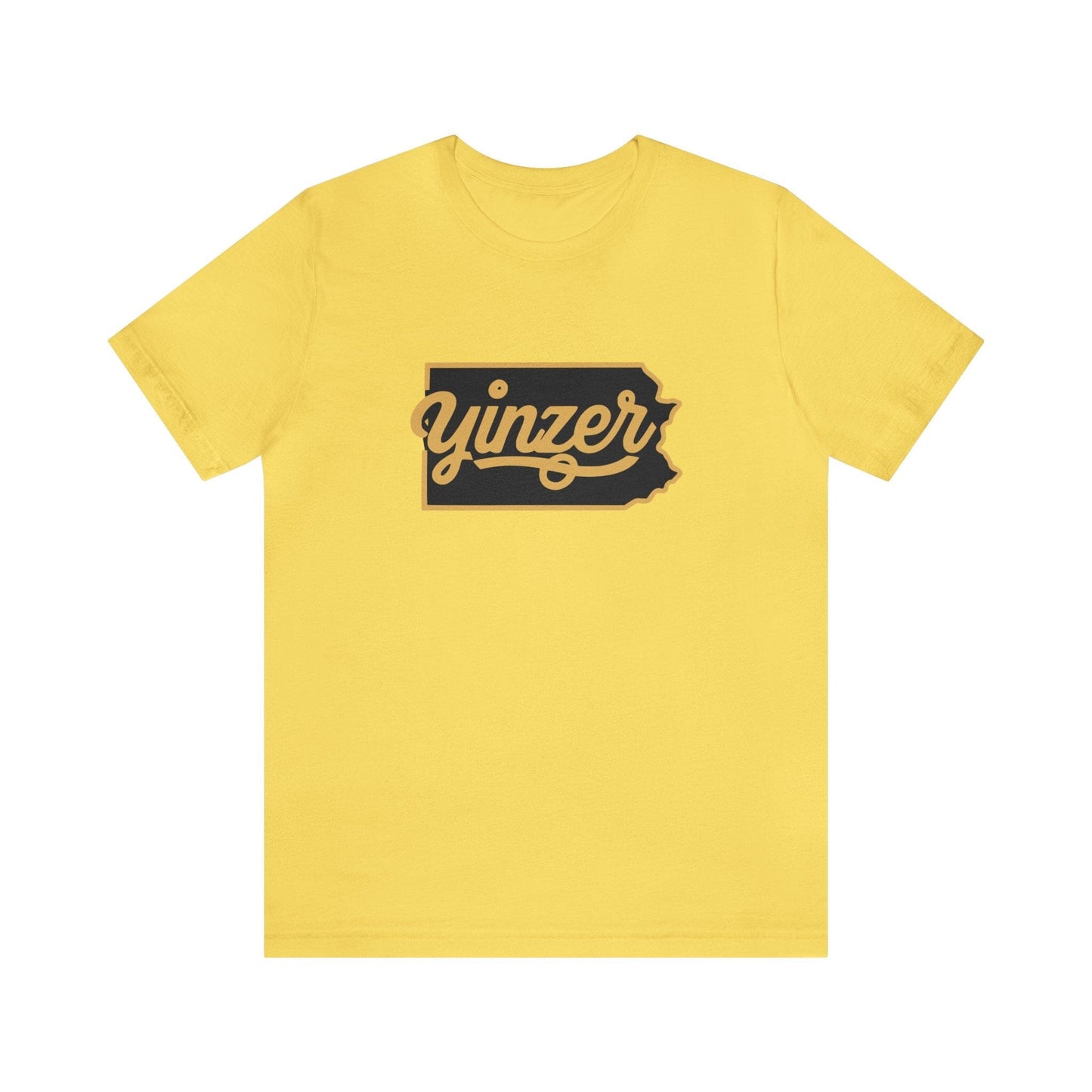 Yinzer State of Mind Tee - Signature Pittsburgh Apparel | Yinzergear T-Shirt Printify Maize Yellow XS