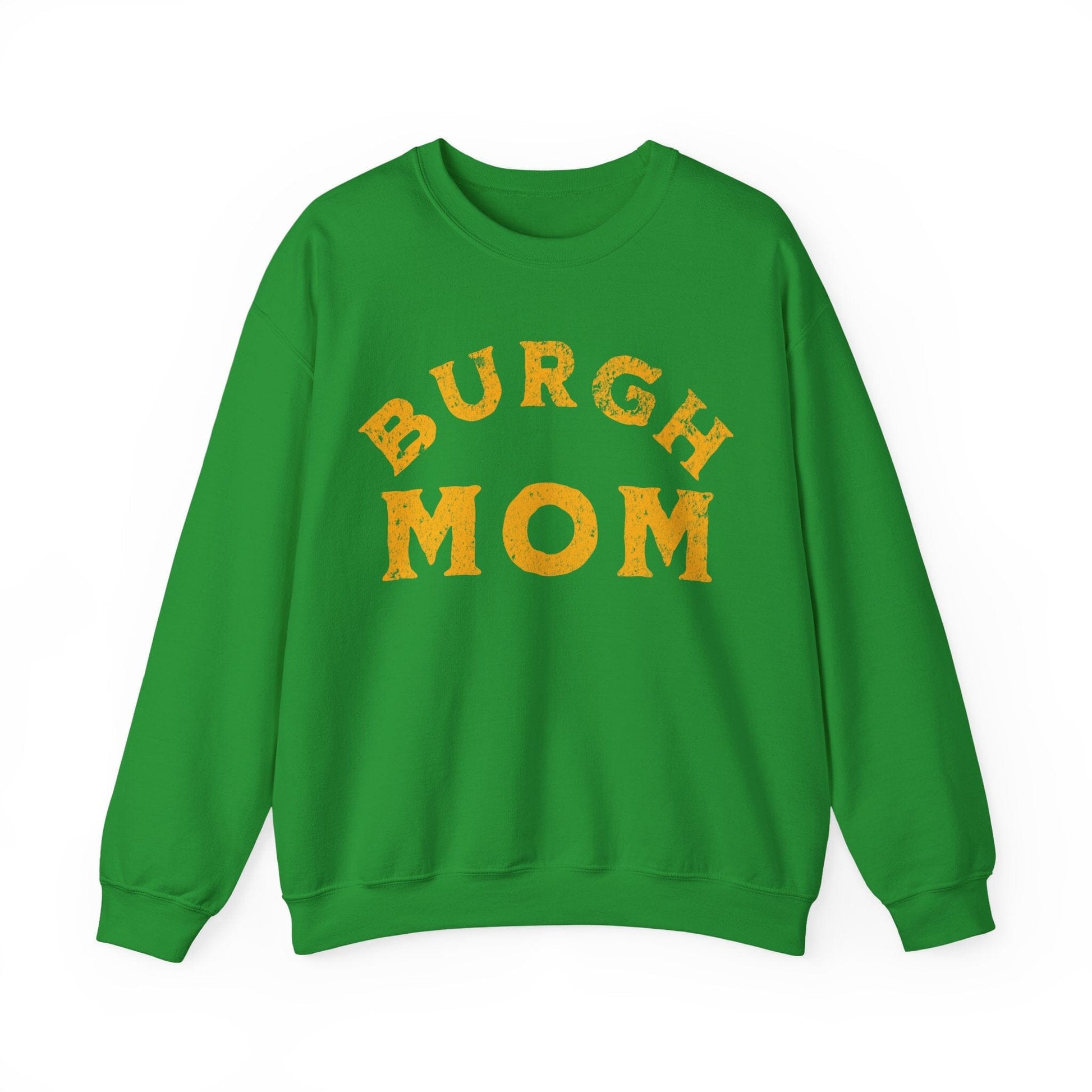 Burgh Mom Sweatshirt - Pittsburgh Mom Gift Sweatshirt Yinzergear S Irish Green