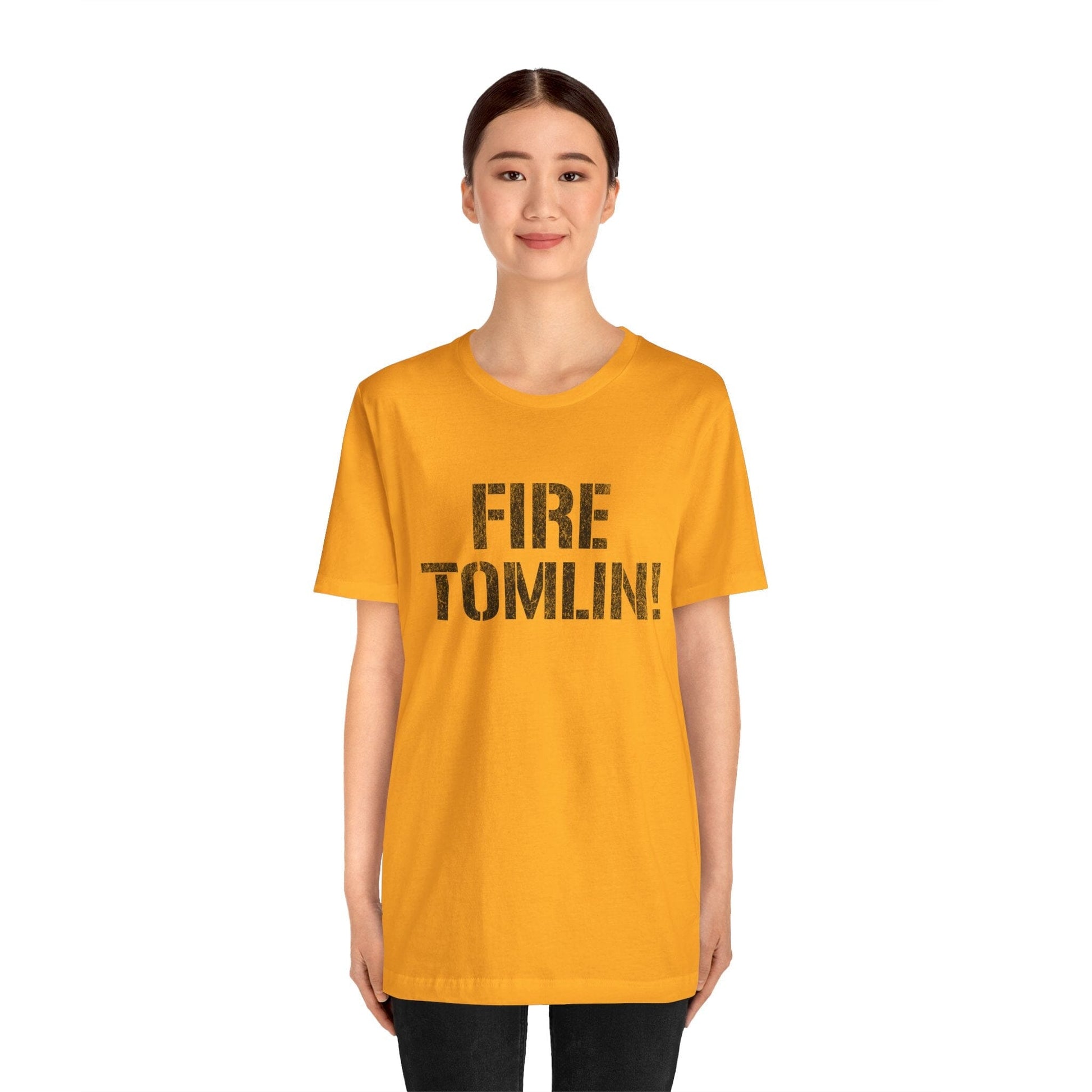 Fire Tomlin Pittsburgh Football Tee - Steelers Fan Shirt T-Shirt Printify