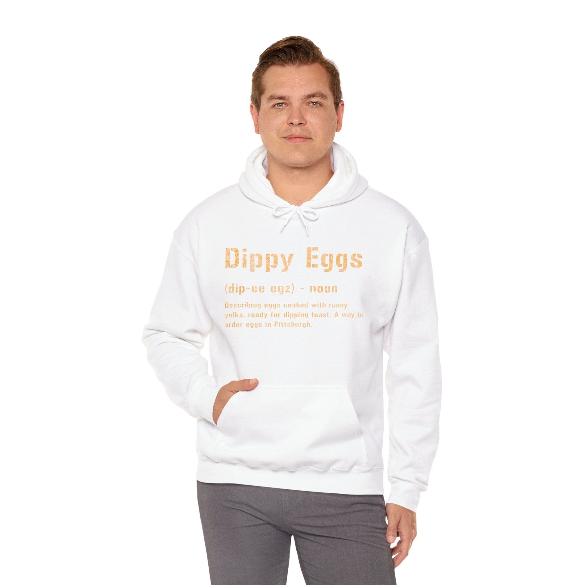 Dippy Eggs Yinzer Hoodie | Pittsburghese Apparel | Steel City Slang Hoodie Yinzergear
