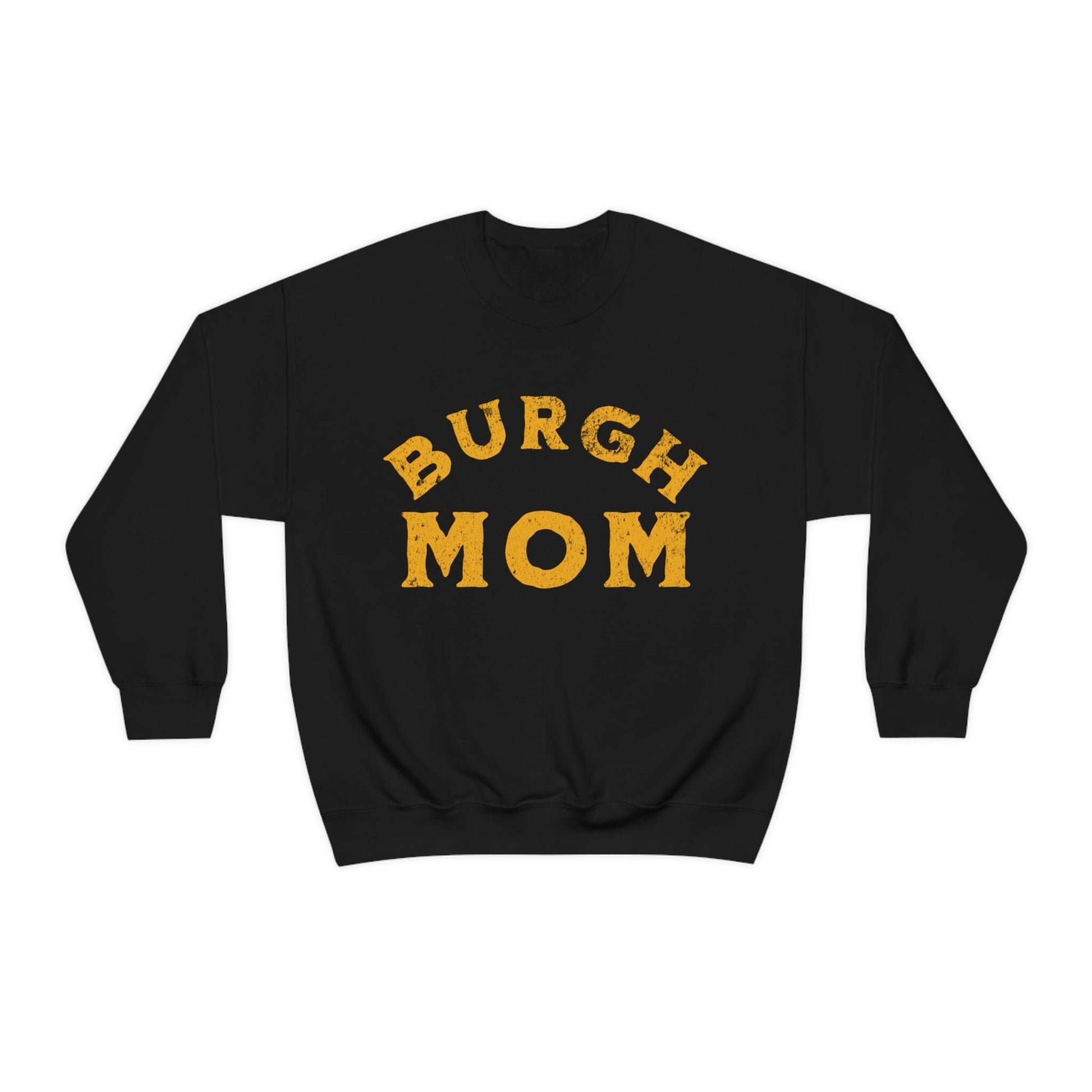 Burgh Mom Sweatshirt Sweatshirt Printify S Black