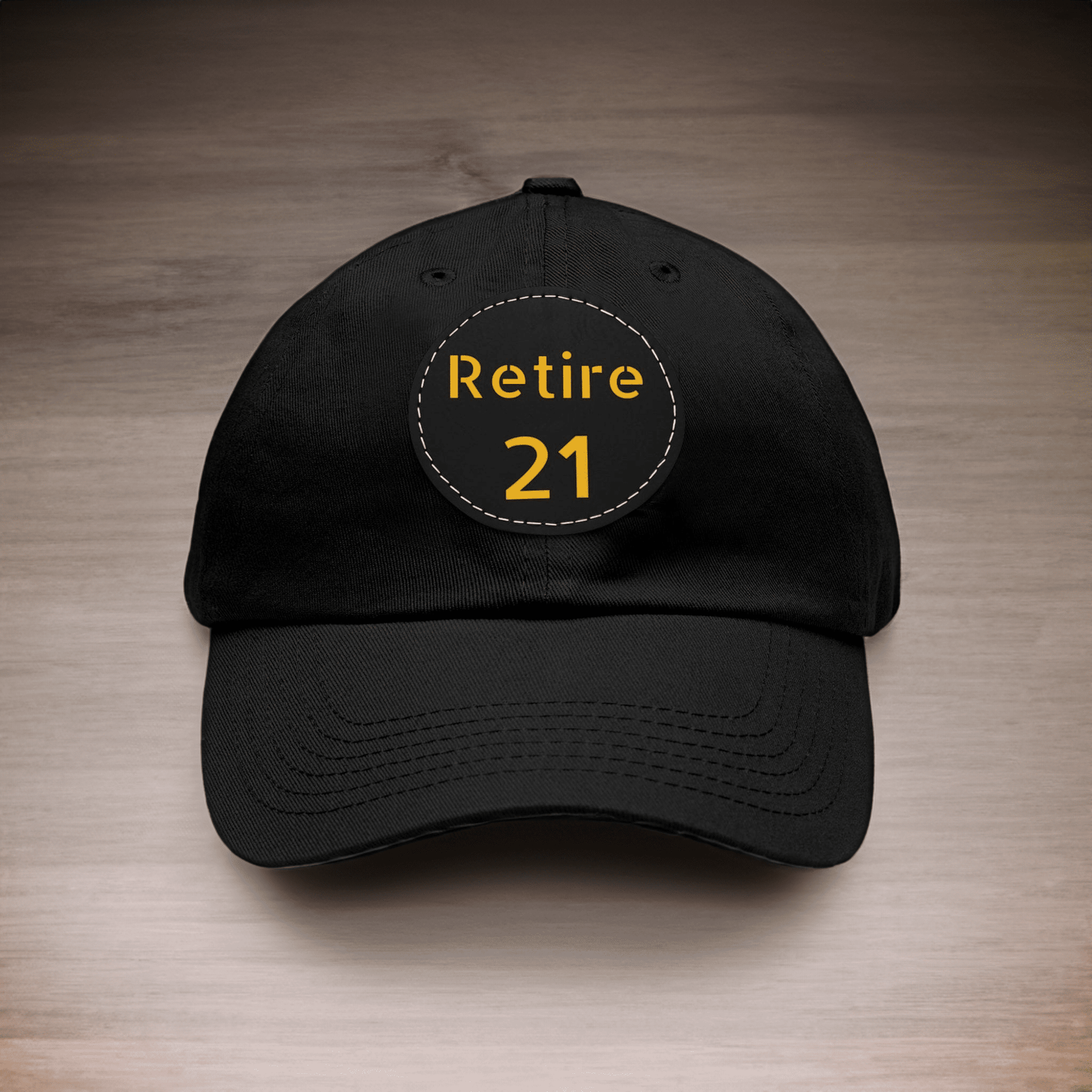 Retire 21 Hat With Leather Patch Hats Yinzergear