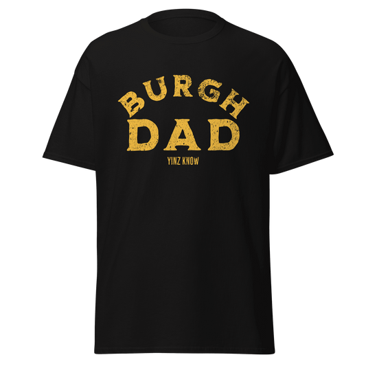 Burgh Dad T-Shirt Yinzergear Black S 