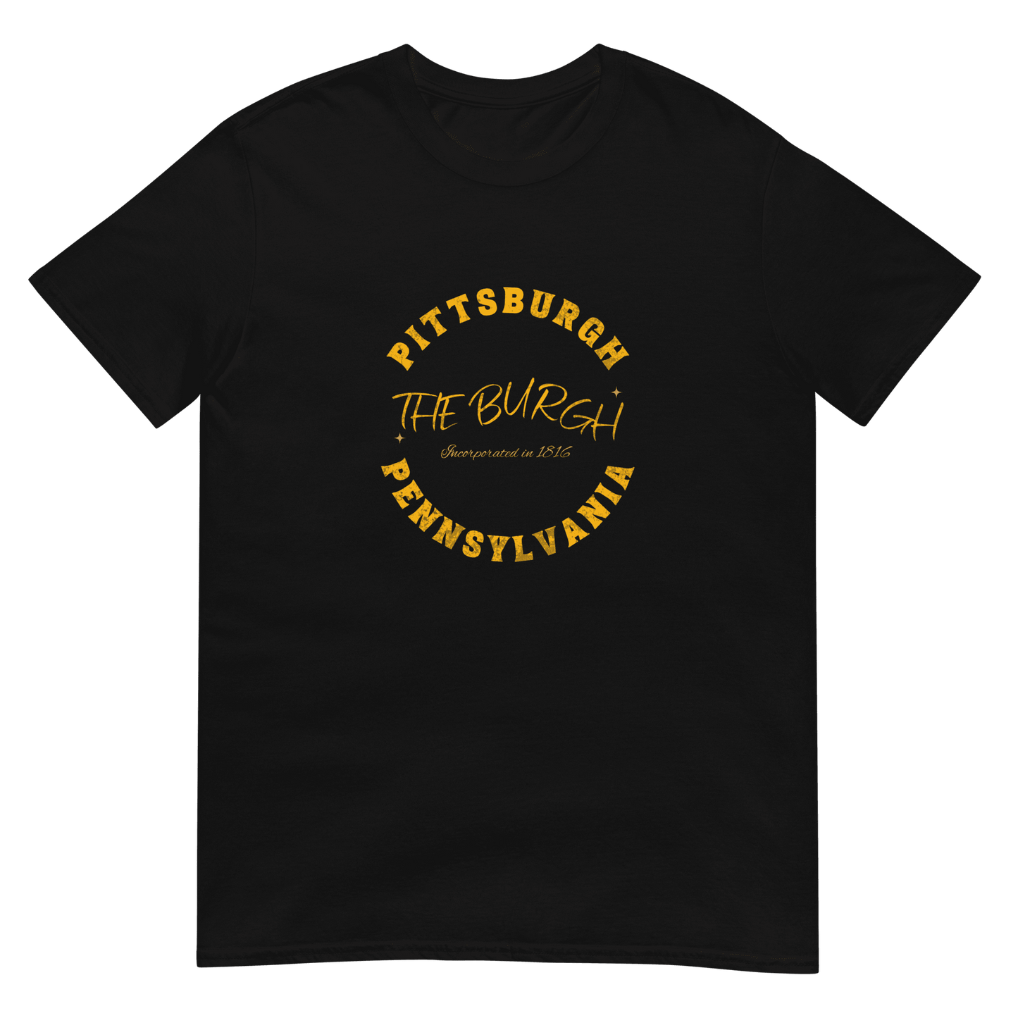 The Burgh Pittsburgh Pennsylvania T-Shirt Yinzergear Black S