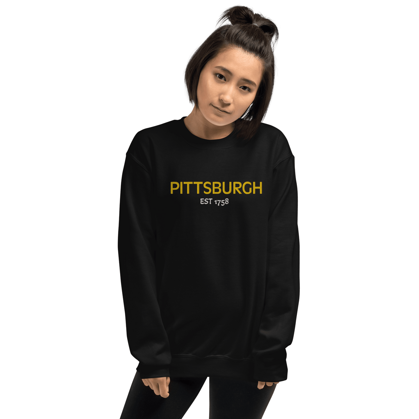 Embroidered Pittsburgh EST 1758 Sweatshirt Yinzergear