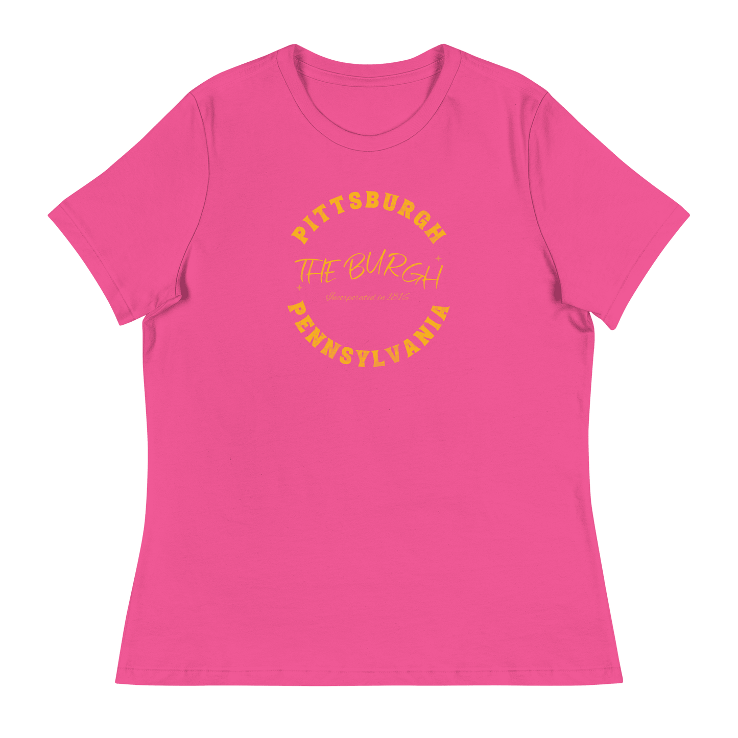 The Burgh Pittsburgh Pennsylvania T-Shirt Yinzergear Berry S