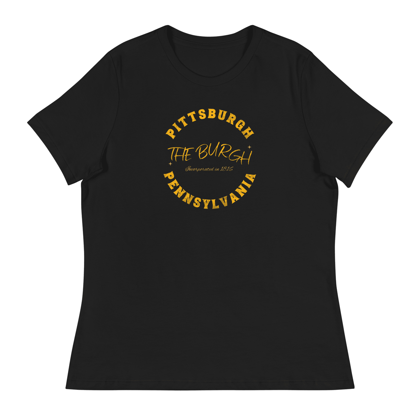 The Burgh Pittsburgh Pennsylvania T-Shirt Yinzergear Black S
