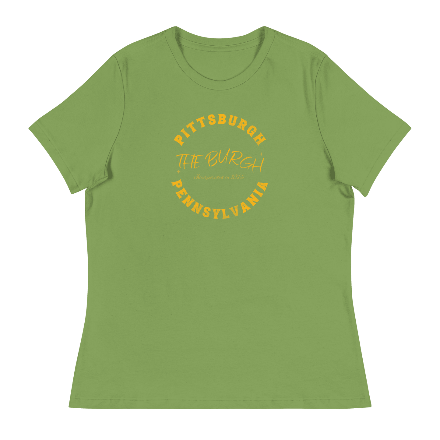 The Burgh Pittsburgh Pennsylvania T-Shirt Yinzergear Leaf S