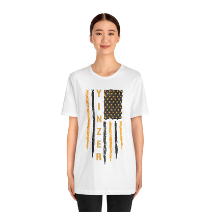 Yinzer Flag T-Shirt - Let Your Pittsburgh Pride Fly T-Shirt Printify 