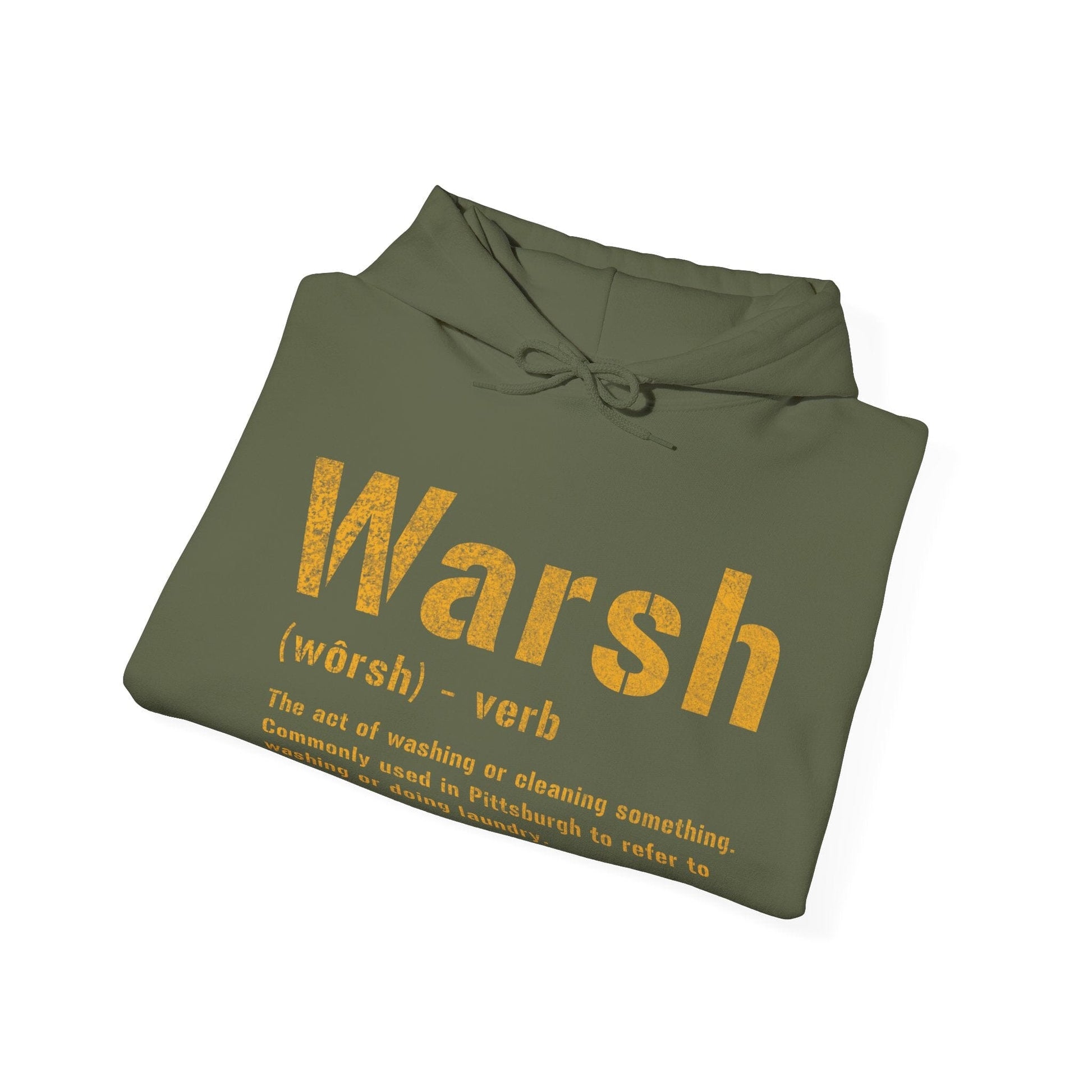 Warsh Definition Hoodie - Pittsburghese Sweatshirt Hoodie Printify 