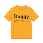 Buggy Pittsburghese definition tee on black tee alternate view 6 | Yinzergear
