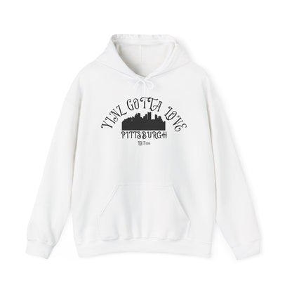 Yinz Gotta Love Pittsburgh Hoodie - Pittsburgh Sweatshirt Hoodie Printify White S 