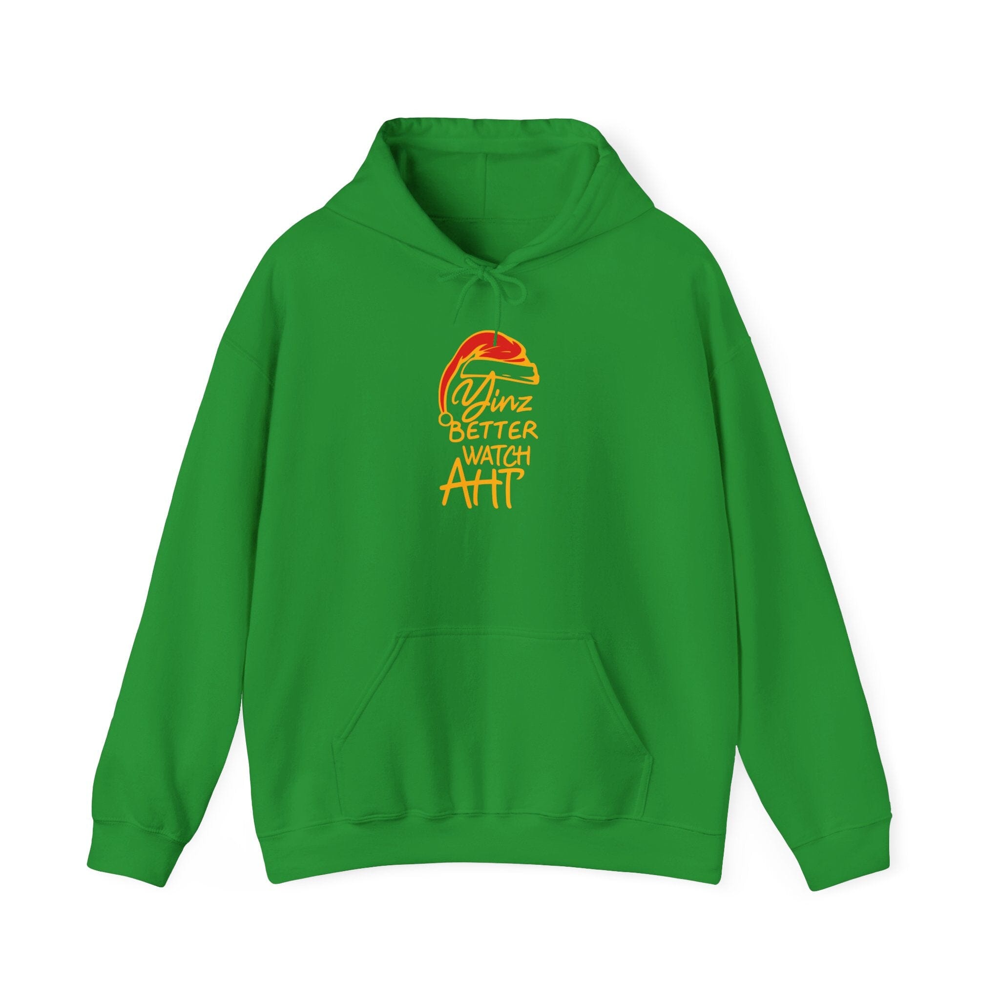 Yinz Better Watch Aht Christmas Hoodie Pittsburgh hoodie on irish green hoodie | Yinzergear