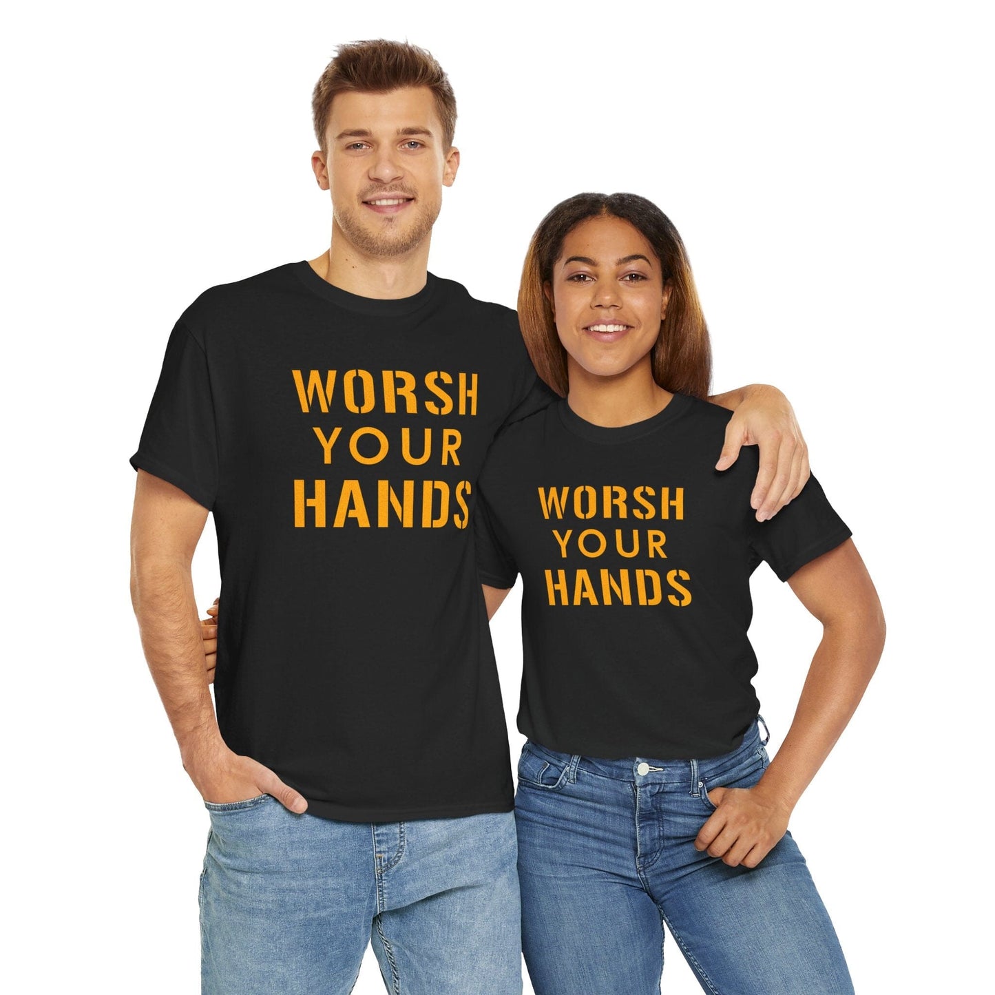 Worsh Your Hands Yinzer T-Shirt - Pittsburgh Funny Gift T-Shirt Printify 