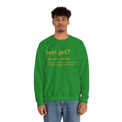Jeet Jet Sweatshirt - Pittsburghese Crewneck Sweatshirt Yinzergear 