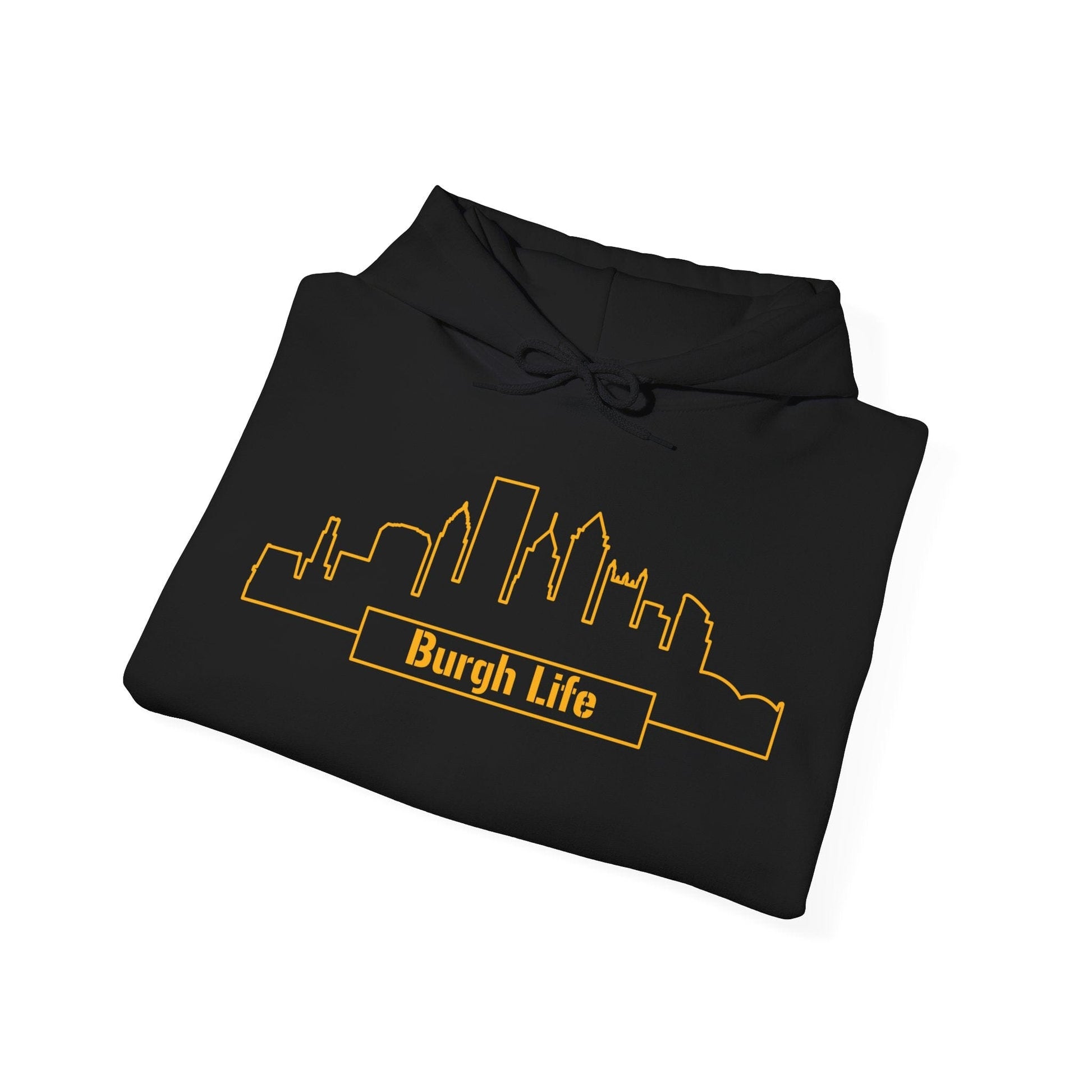 Burgh Life Hoodie - Pittsburgh Skyline Sweatshirt Hoodie Printify 