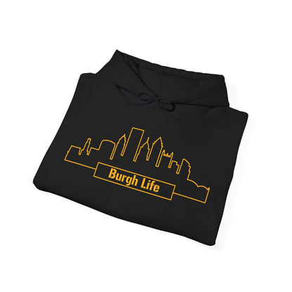 Burgh Life Hoodie - Pittsburgh Skyline Sweatshirt Hoodie Printify 