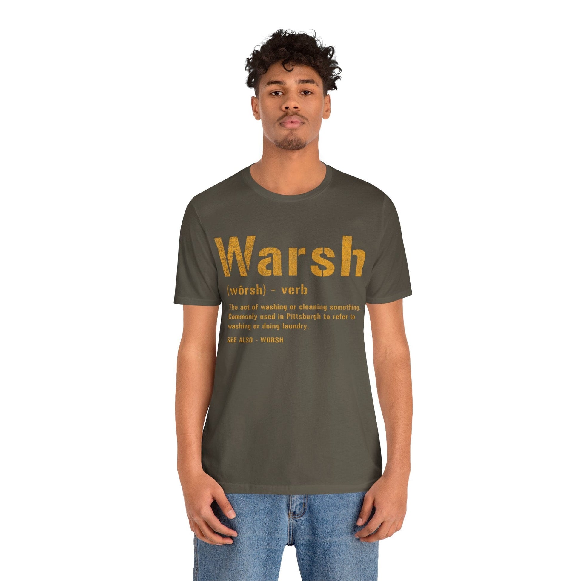 Warsh T-Shirt - Pittsburghese Tee - Pittsburgh Proud T-Shirt Printify 