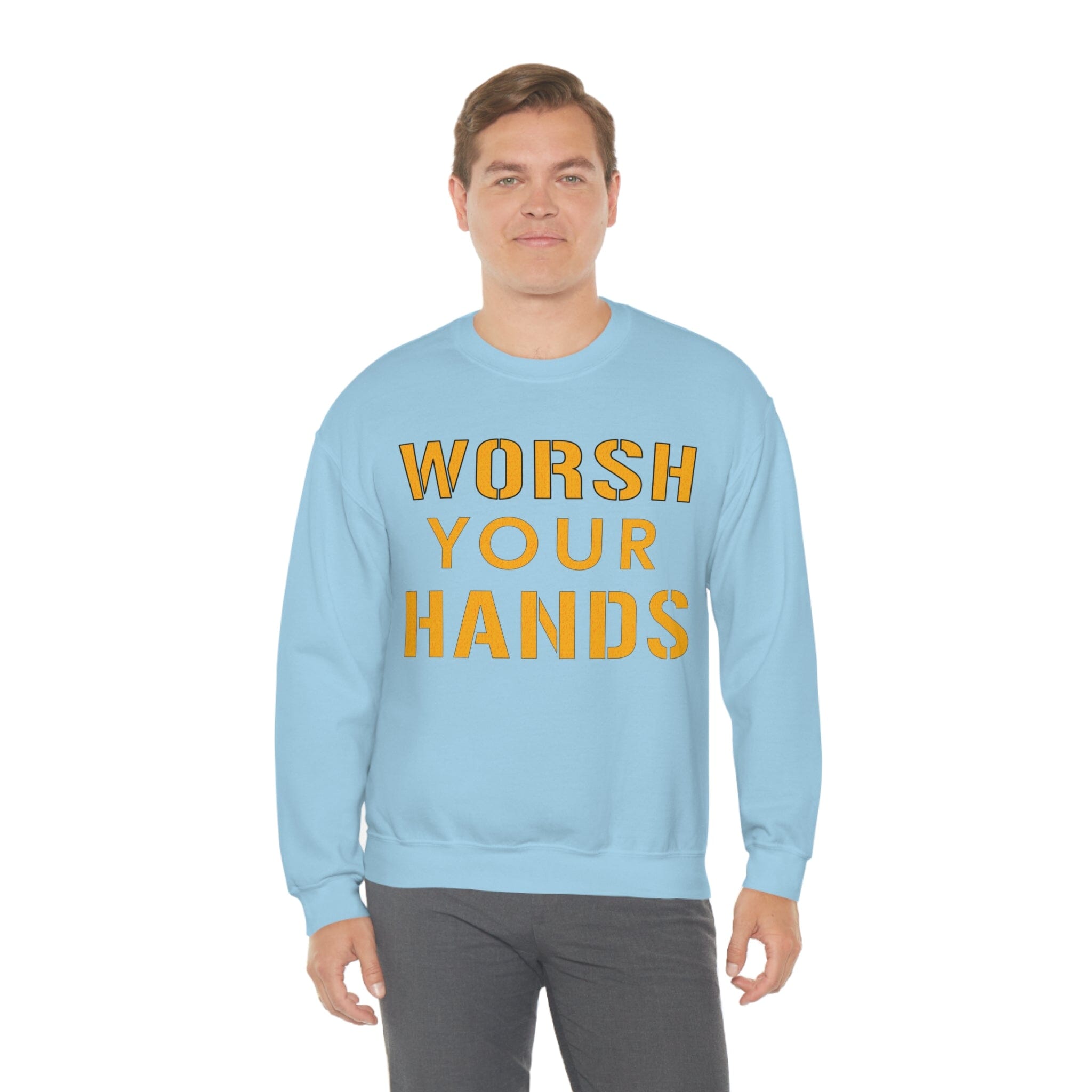 Worsh Your Hands Sweatshirt Pittsburgh sweatshirt product image alternate view 23 | Yinzergear