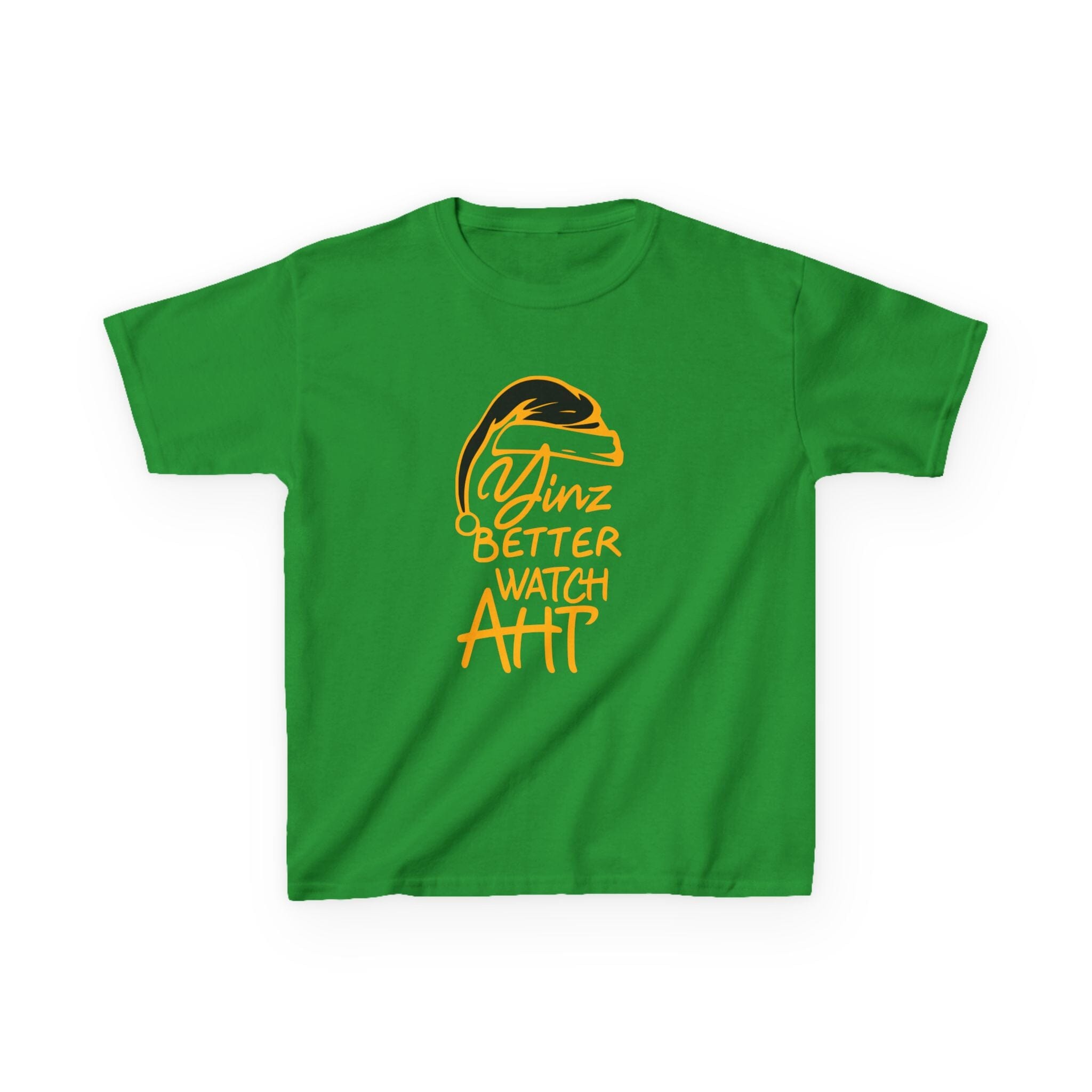 Yinz Better Watch Aht Kids Christmas T-Shirt Pittsburgh kids shirt on irish green kids shirt | Yinzergear