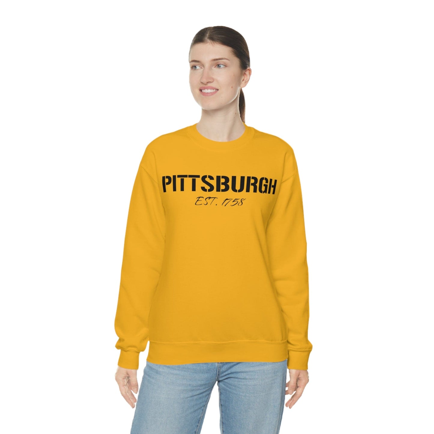 Pittsburgh EST 1758 Sweatshirt Sweatshirt Printify 