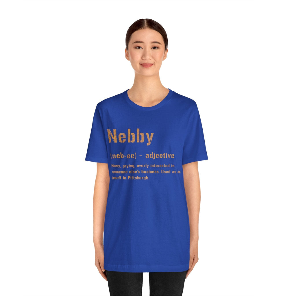 Nebby Pittsburghese definition shirt product image alternate view 8 | Yinzergear