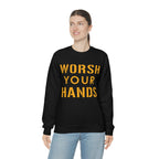 Worsh Your Hands Sweatshirt Pittsburgh sweatshirt product image alternate view 6 | Yinzergear