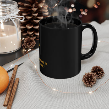 Crik Coffee Mug Pittsburghese | Black and Gold 11oz Mug | Great Gift For Yinzers Mug Yinzergear 11oz 