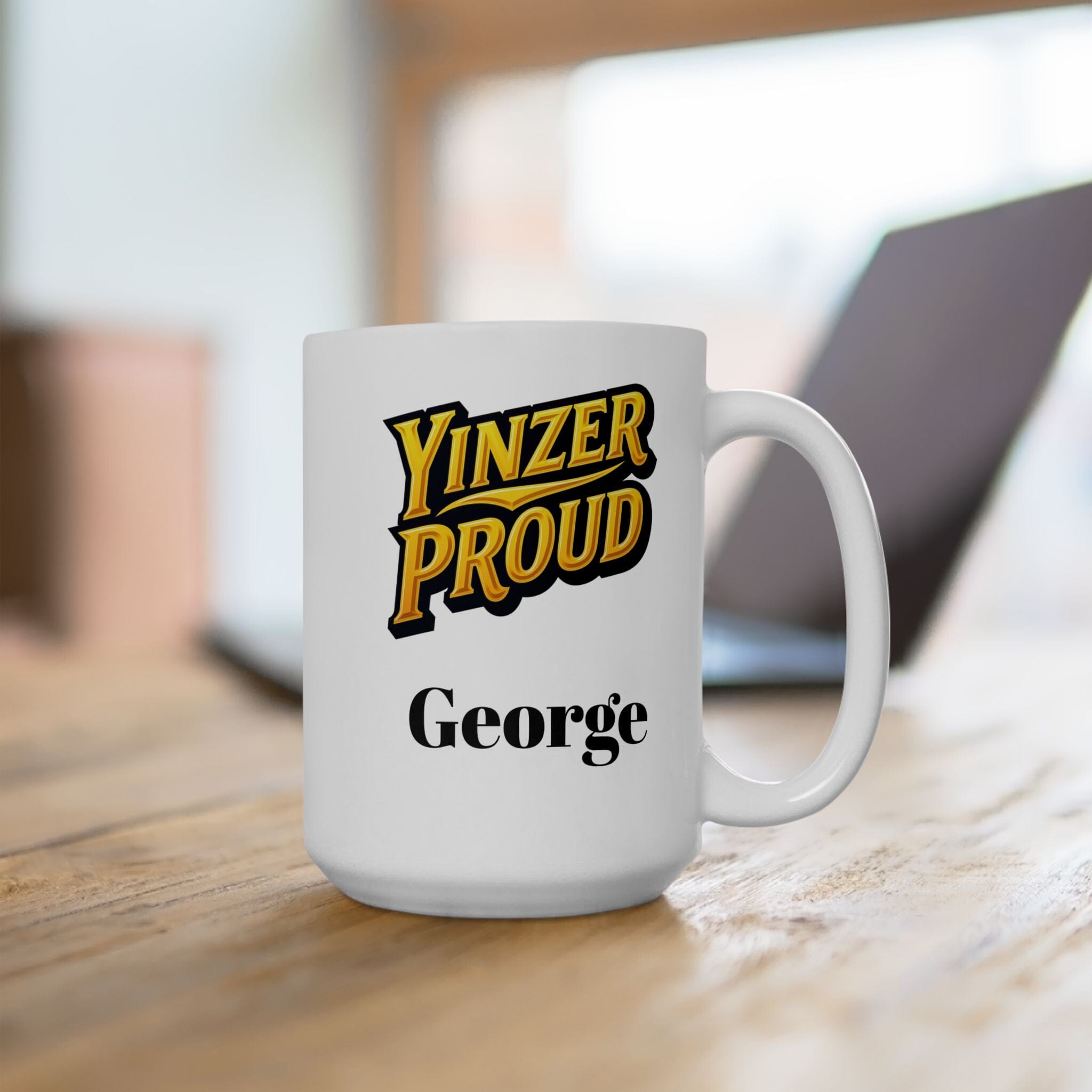 Custom Ceramic Mug Pittsburgh mug front view alternate view 6 | Yinzergear