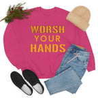 Worsh Your Hands Sweatshirt Pittsburgh sweatshirt product image alternate view 13 | Yinzergear