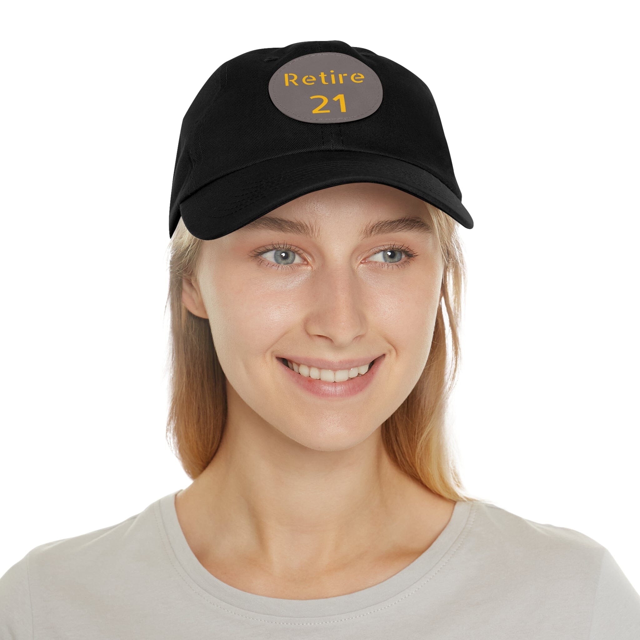 Retire 21 Leather Patch Hat Pittsburgh hat product image alternate view 40 | Yinzergear