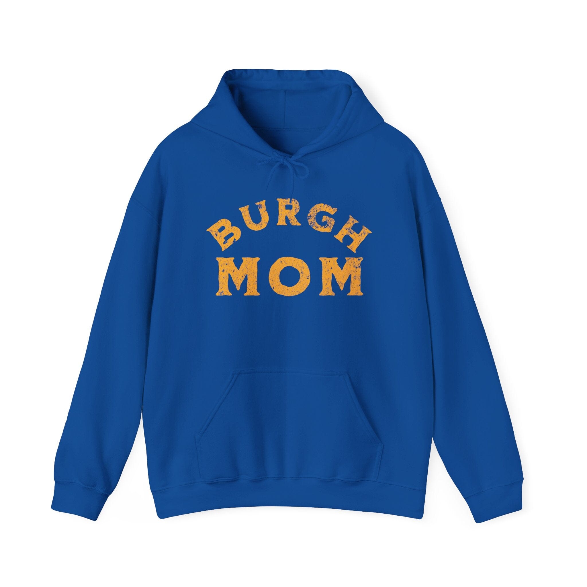 Burgh Mom Hoodie on royal hoodie | Yinzergear