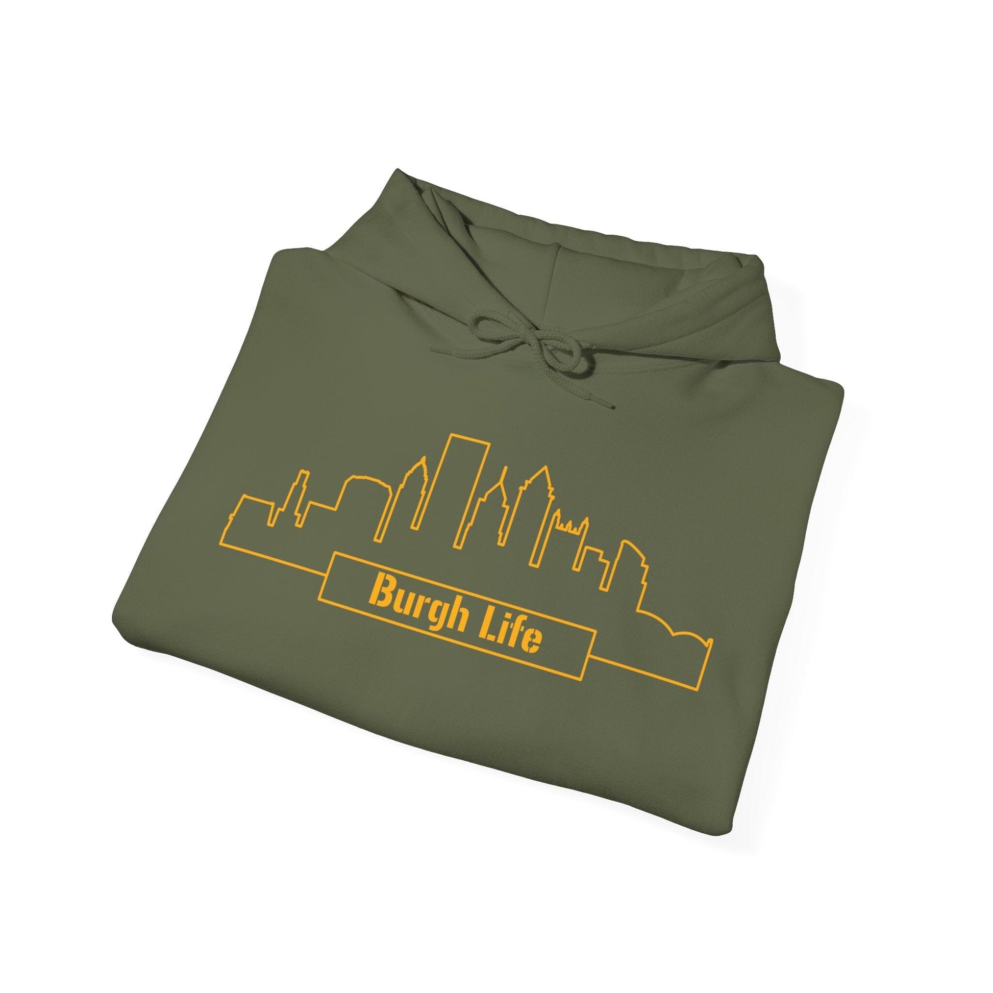 Burgh Life Hoodie - Pittsburgh Skyline Sweatshirt Hoodie Printify 