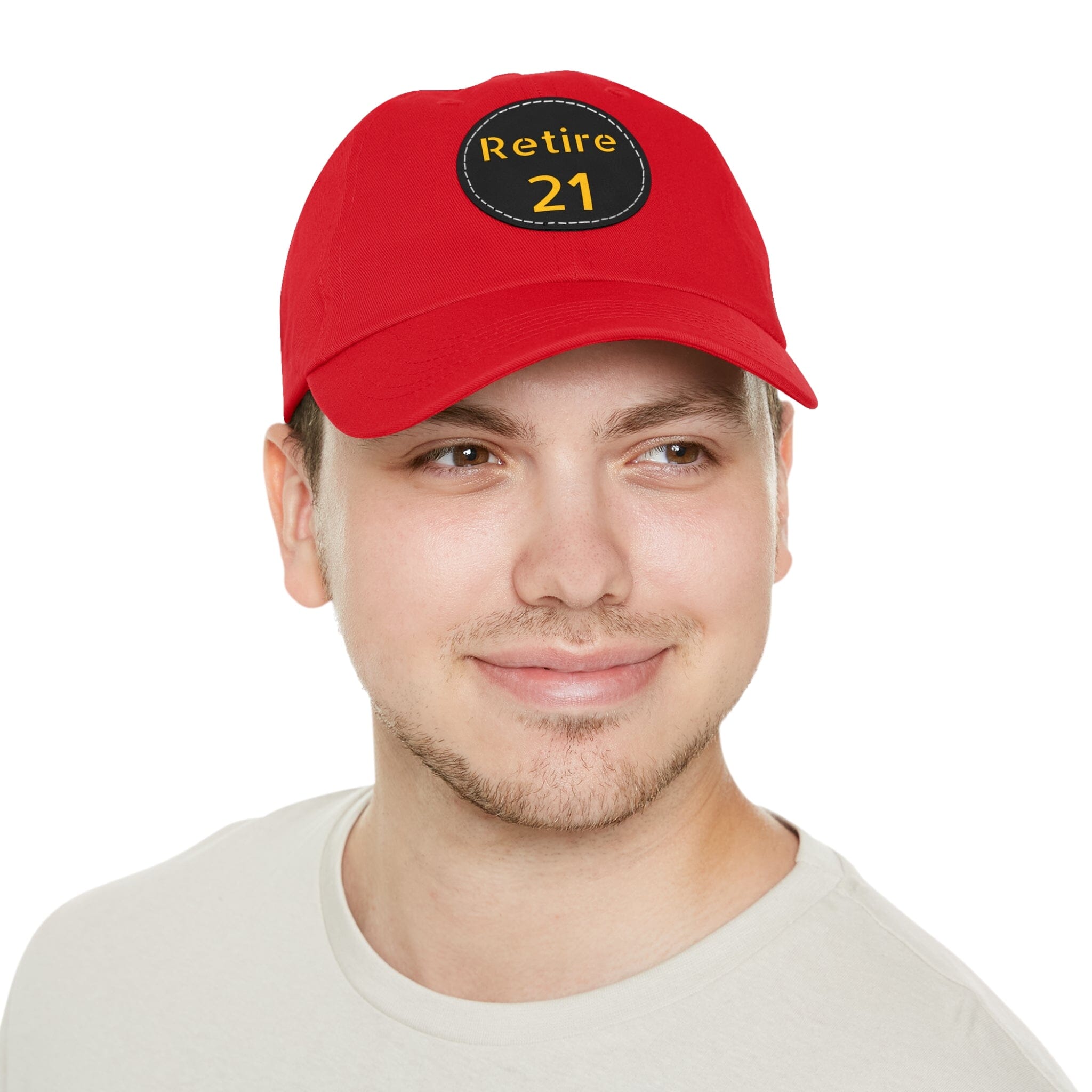 Retire 21 Leather Patch Hat Pittsburgh hat product image alternate view 47 | Yinzergear