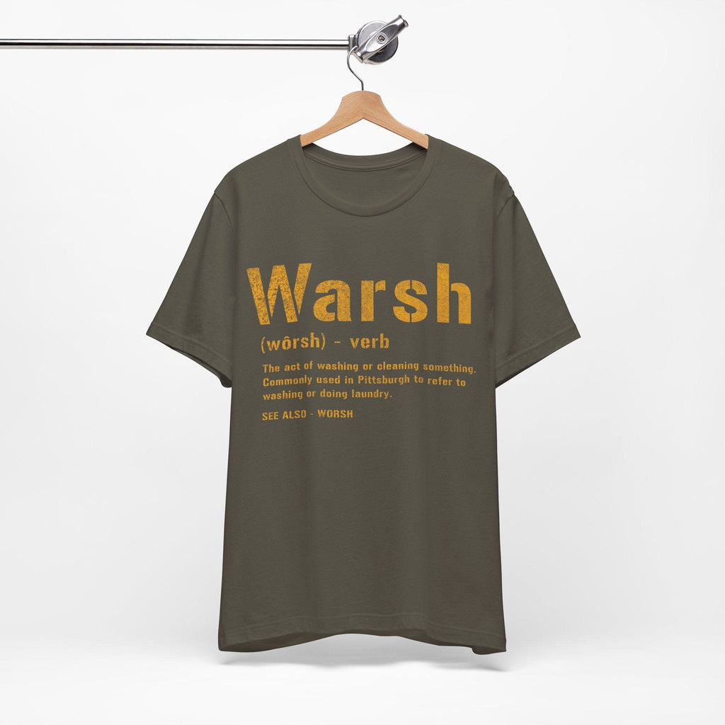 Warsh Pittsburghese definition tee product image alternate view 6 | Yinzergear