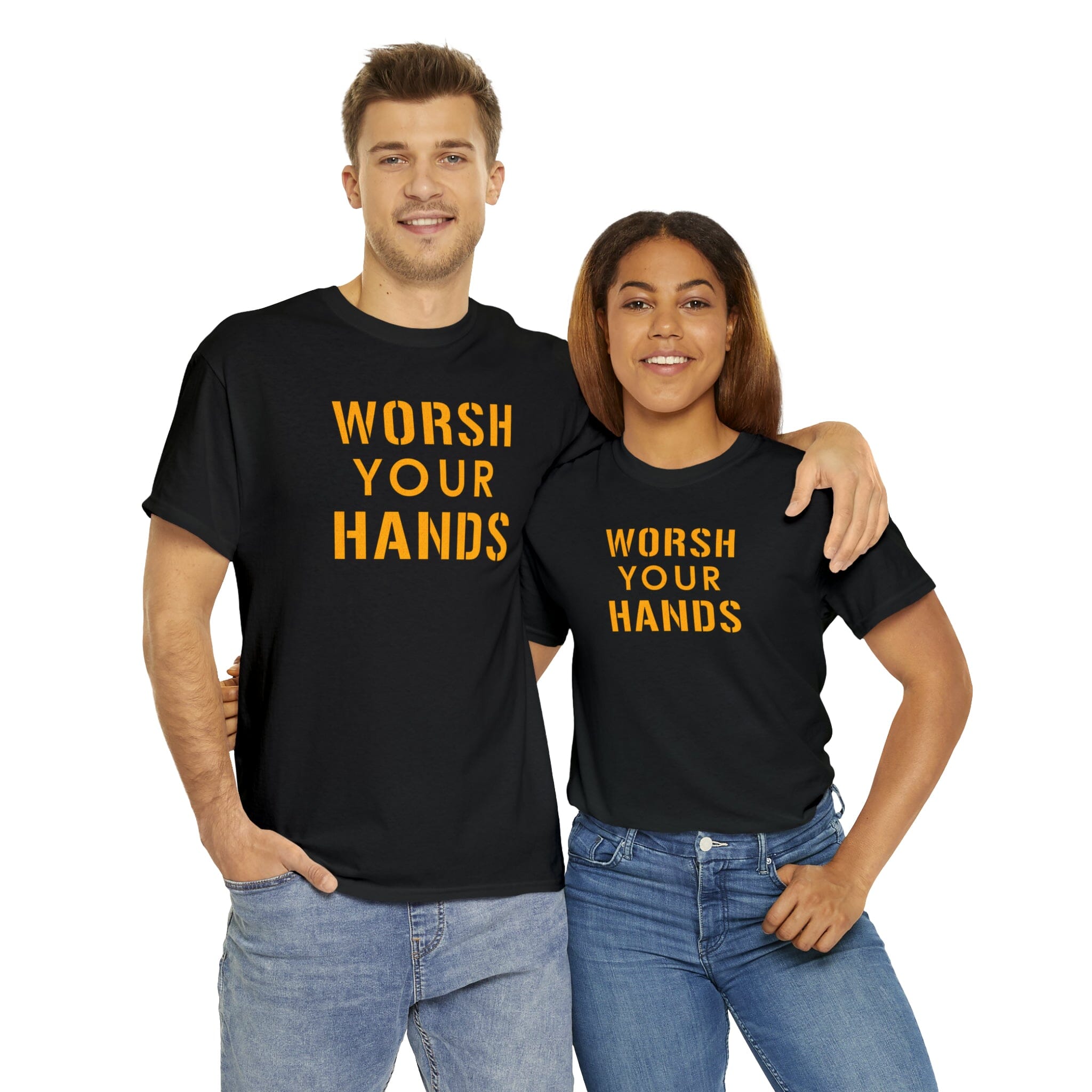 Worsh Your Hands T-Shirt Pittsburgh tee product image alternate view 3 | Yinzergear