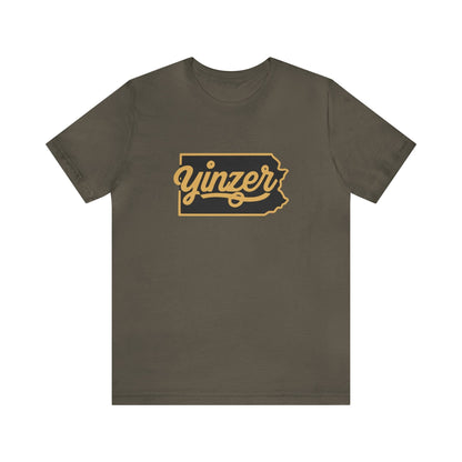 Yinzer State of Mind Tee - Signature Pittsburgh Apparel | Yinzergear T-Shirt Printify Army XS 
