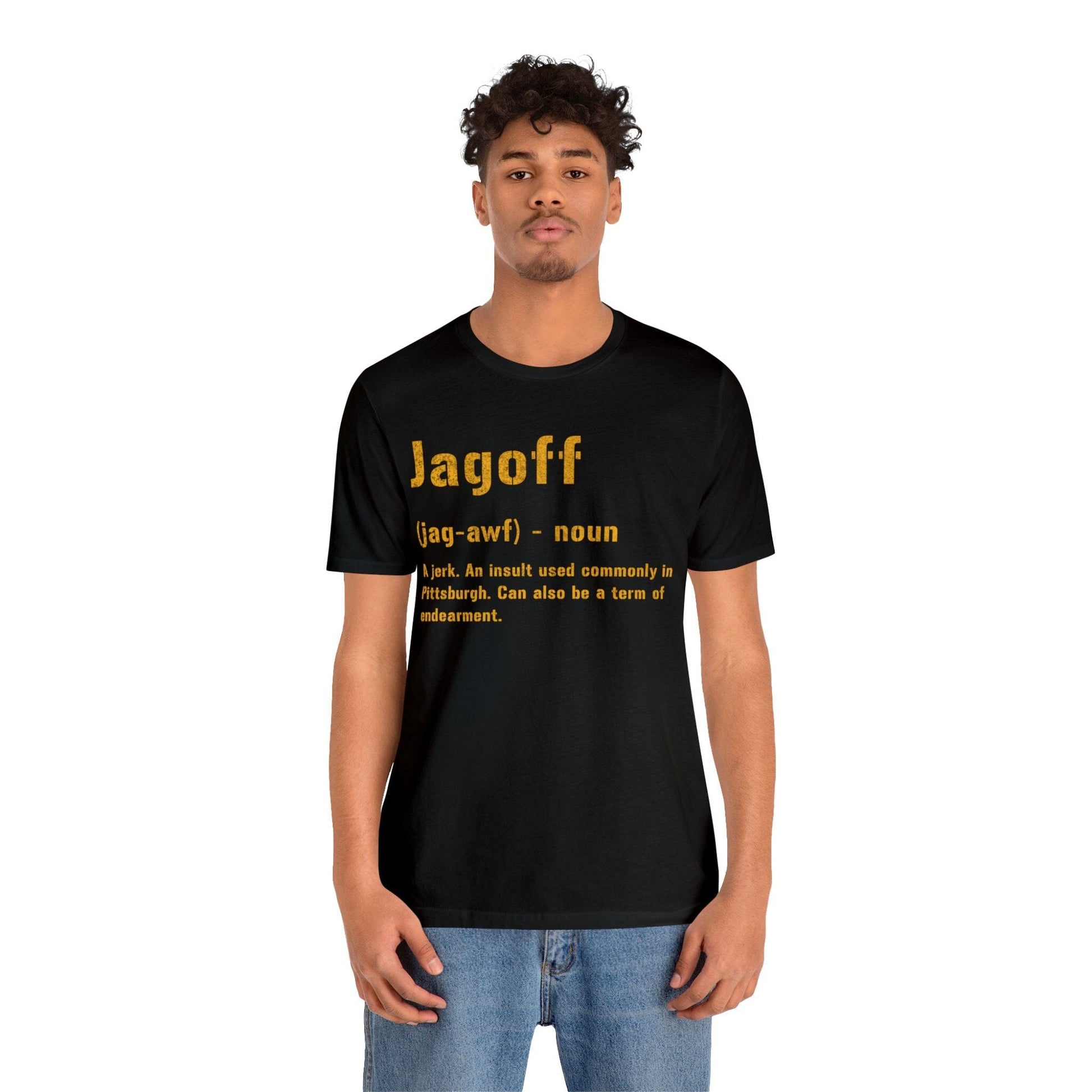 Pittsburghese Jagoff T-Shirt – Classic Yinzer Humor T-Shirt Printify 