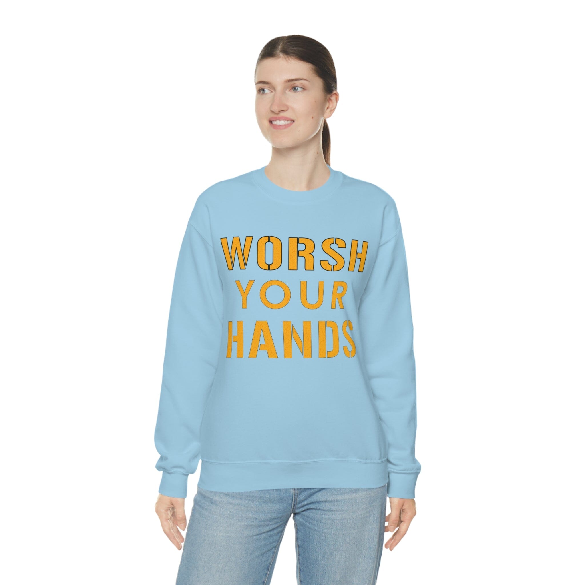 Worsh Your Hands Sweatshirt Pittsburgh sweatshirt product image alternate view 24 | Yinzergear