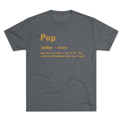 Pop Pittsburghese Tri-Blend T-Shirt - Pittsburgh Proud T-Shirt Printify S Tri-Blend Premium Heather 