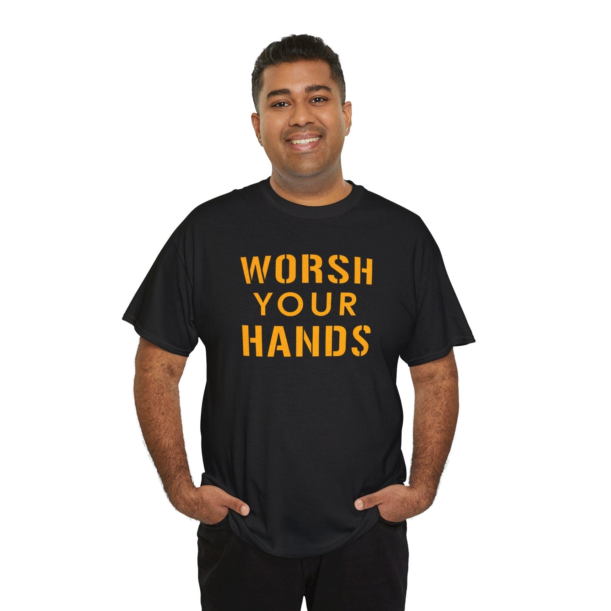 Worsh Your Hands Yinzer T-Shirt - Pittsburgh Funny Gift T-Shirt Printify 