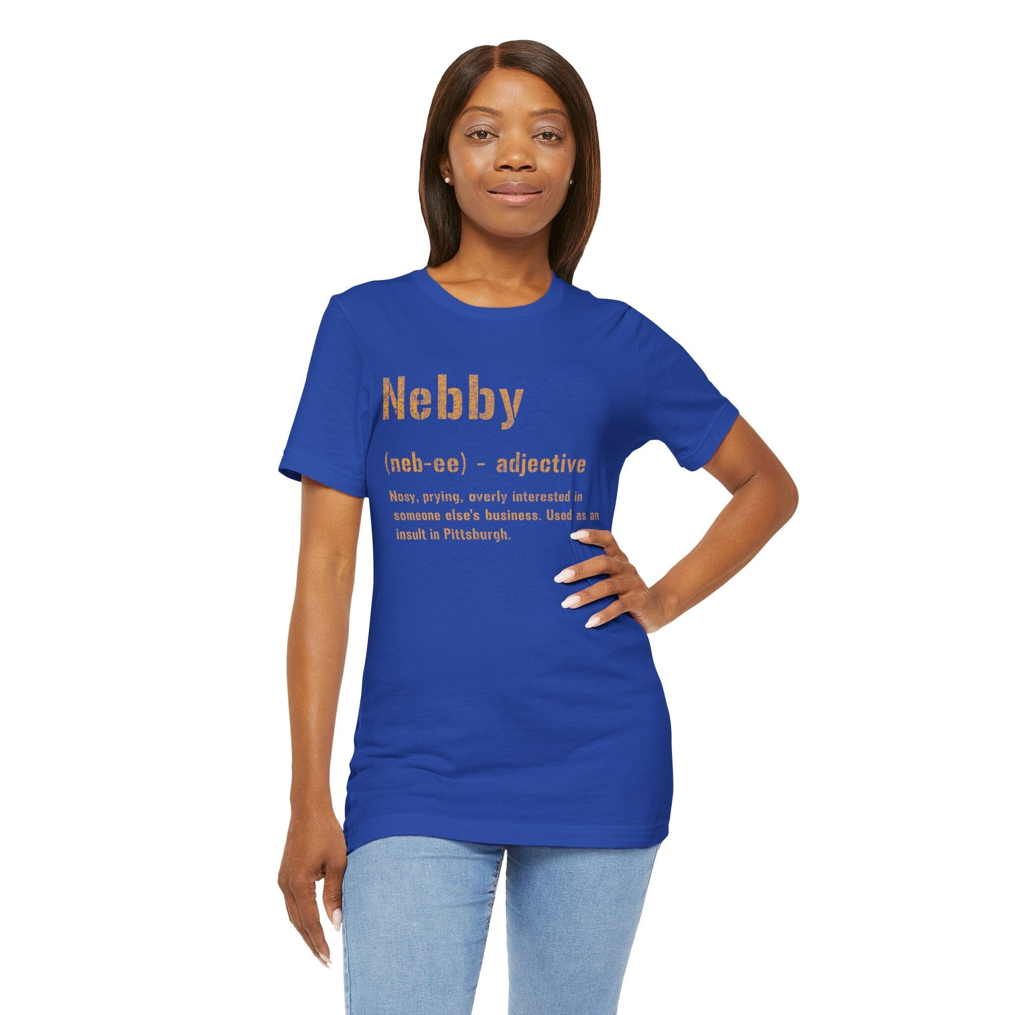 Nebby Pittsburghese definition shirt product image alternate view 10 | Yinzergear